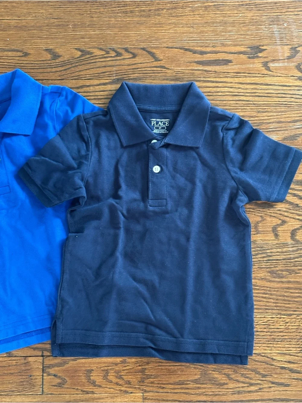 The Children's Place Polo Shirts - Bright Blue & Navy Set